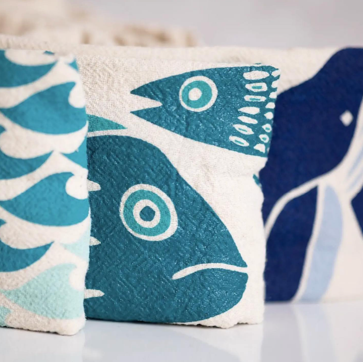 noon designs - Fish Tribe Tea Towel