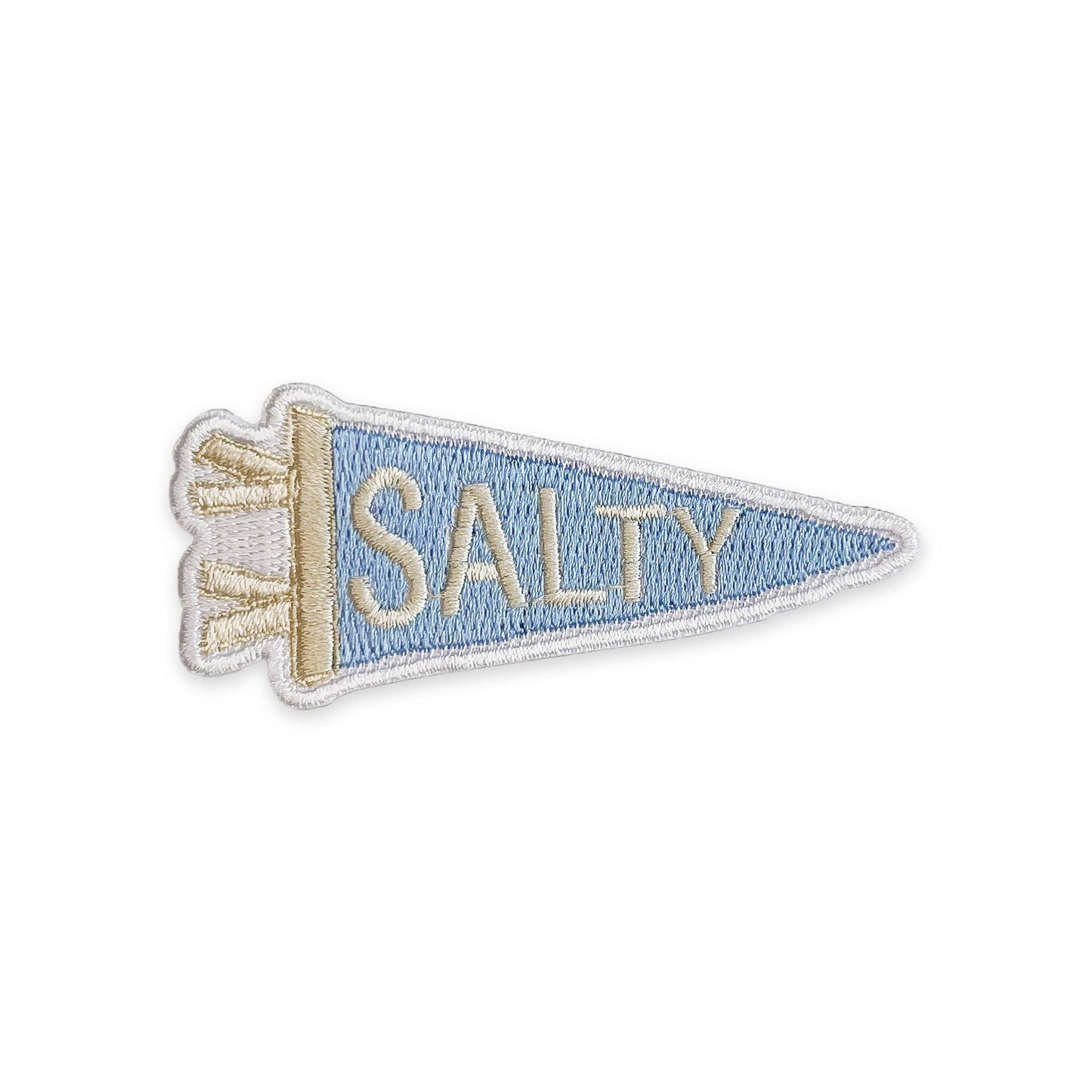 Gert & Co - Salty Pennant Iron-On Patch | Coastal Embroidered Patch