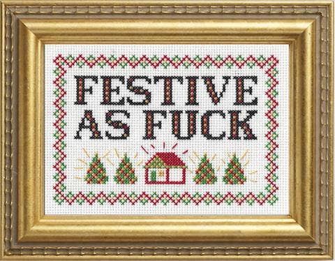 Subversive Cross Stitch - Festive As F*ck