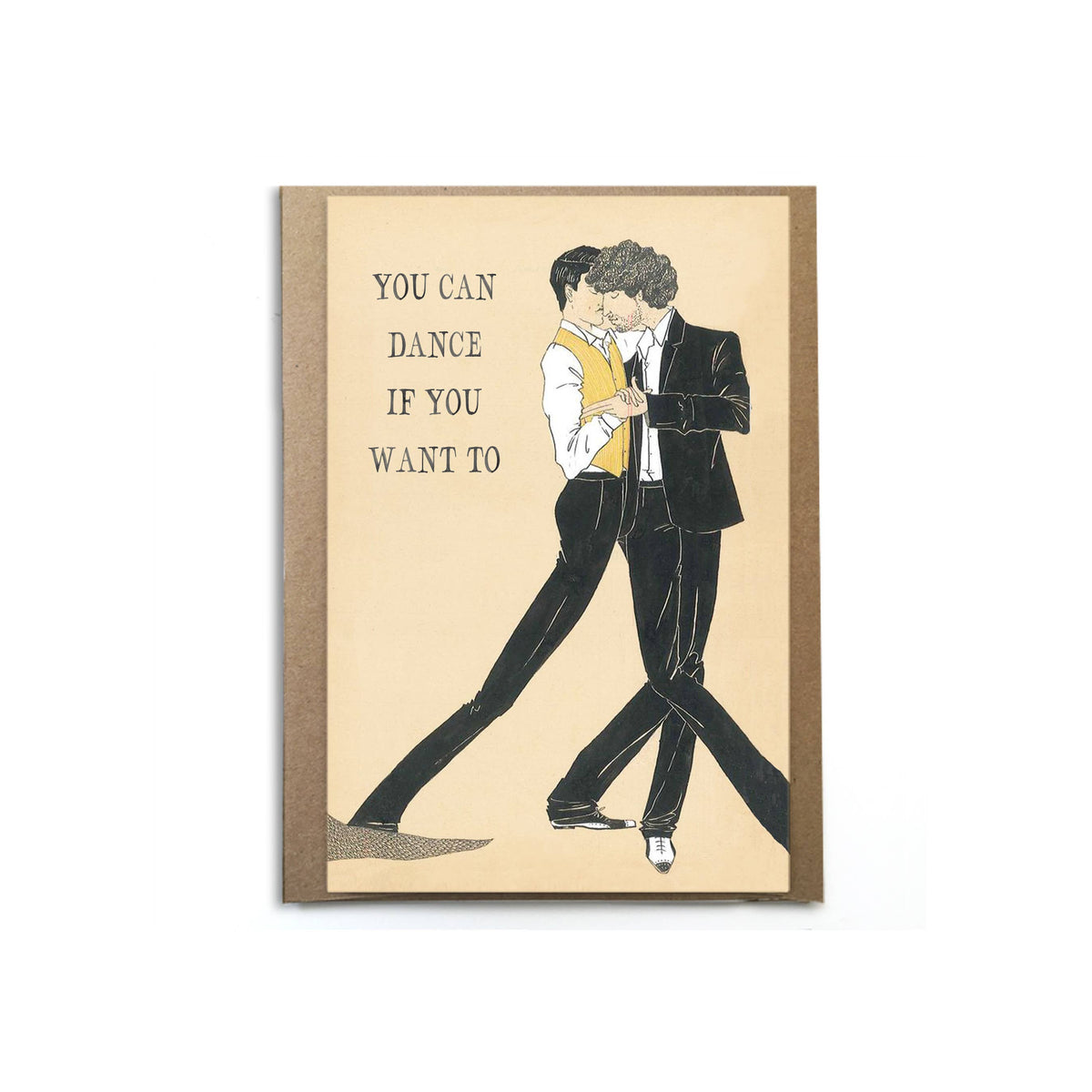 A Zillion Dollars - Gay Wedding Card; You Can Dance If You Want To; LGBTQ