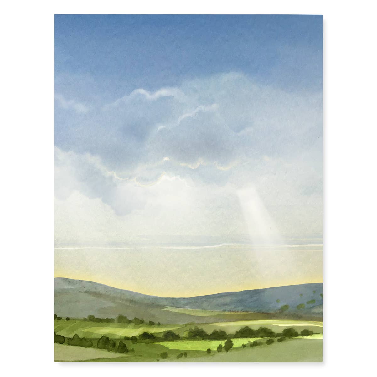 Felix Doolittle - Rays of Light - Sympathy Greeting Cards - Nature Scene