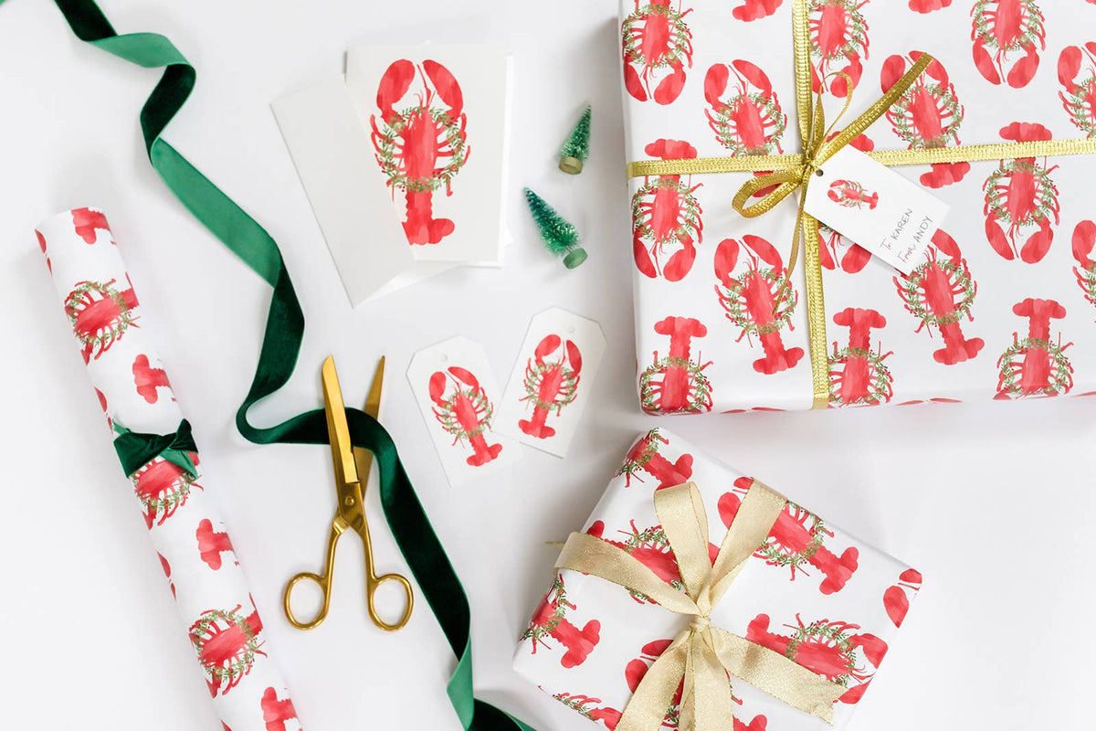 Gert & Co - Holiday Lobster Greeting Card | Coastal Christmas Card