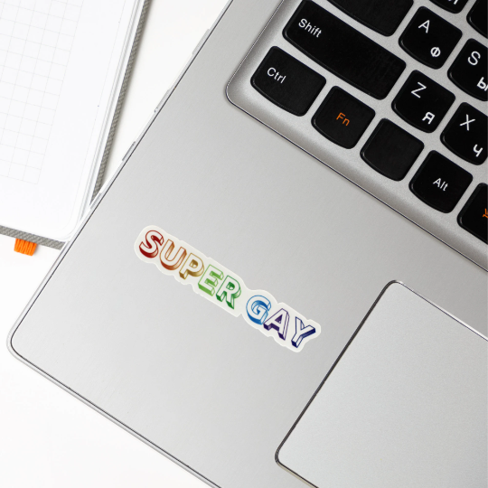 As Told By Ellie - Super Gay Rainbow Sticker