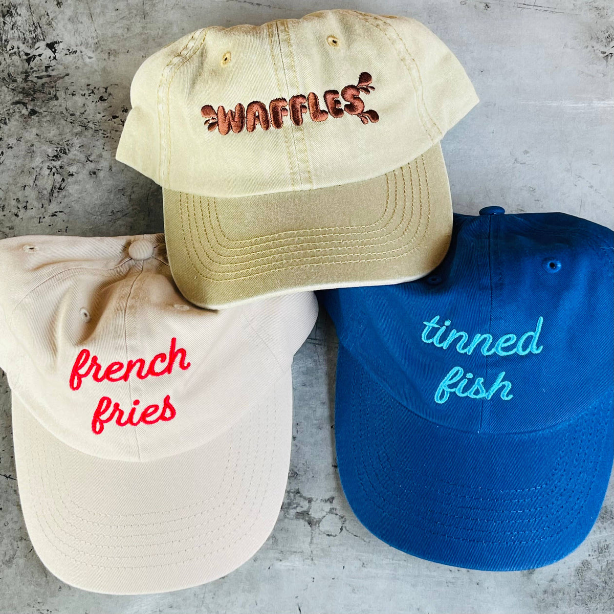 The Silver Spider - French Fries foodie Baseball Cap Dad Hat diner funny
