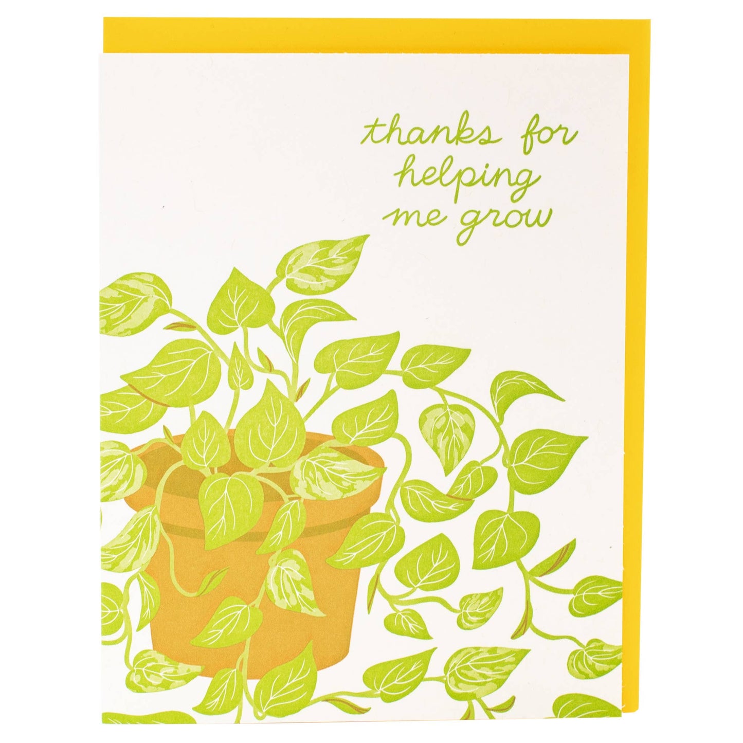 Smudge Ink - Pothos Plant Caregiver Card