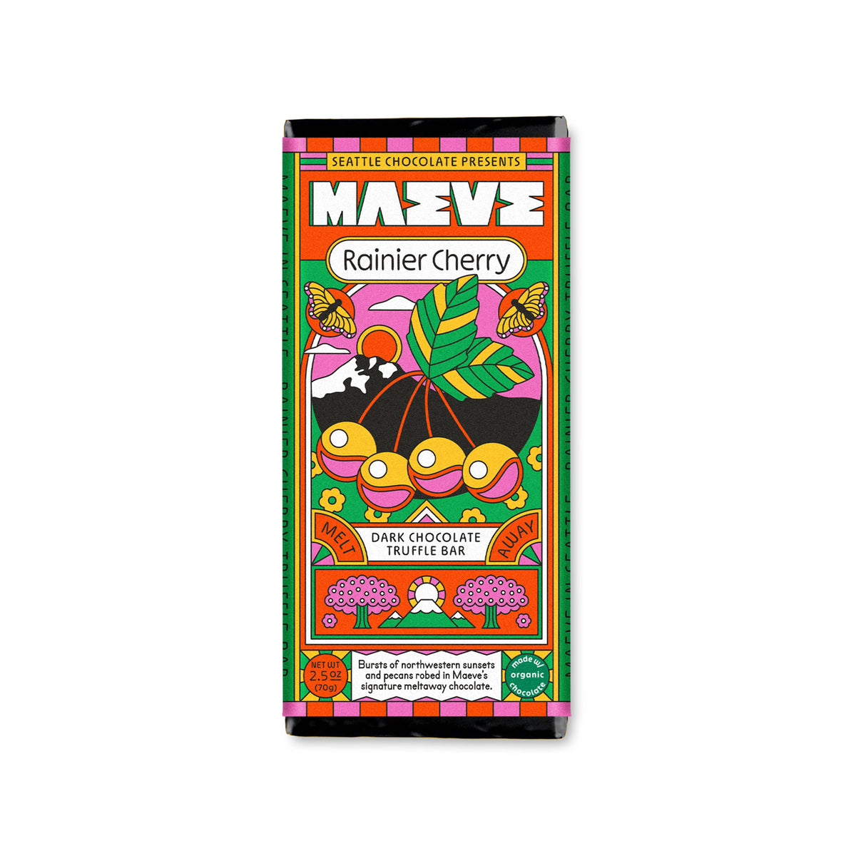 Seattle Chocolate Presents Maeve - Rainier Cherry Truffle Bar