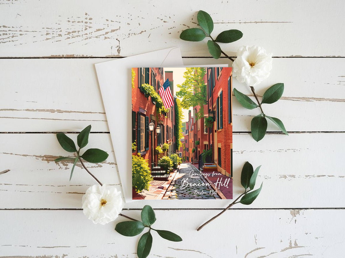 anyangART Studio - Boston Greeting Card | Beacon Hill
