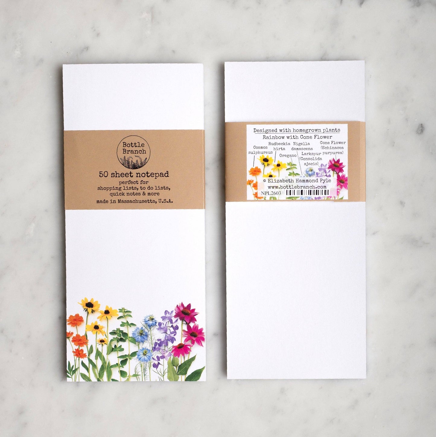Bottle Branch - Wild Rainbow List Notepad –  Botanical Stationery