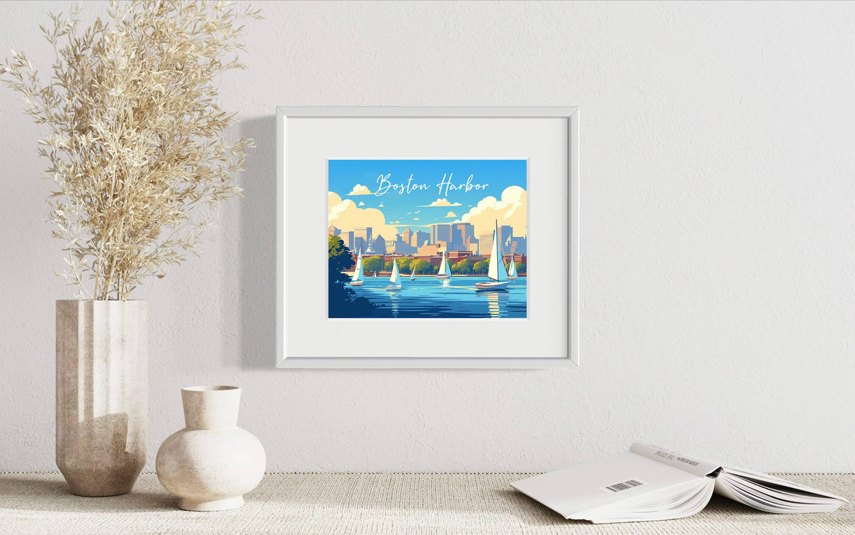 anyangART Studio - Boston Harbor - Art Print