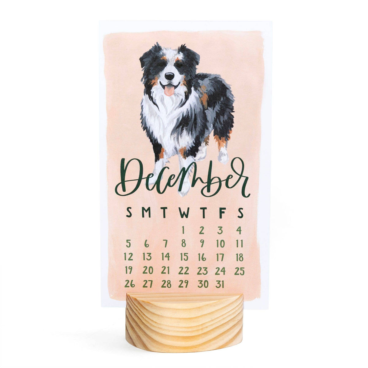 1canoe2 | One Canoe Two Paper Co. - Furry Friends Dogs 2027 Mini Desk Calendar + Wooden Block