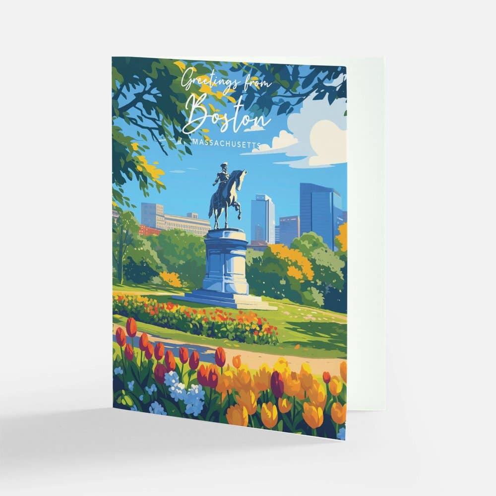 anyangART Studio - Boston Greeting Card | Boston Public Garden