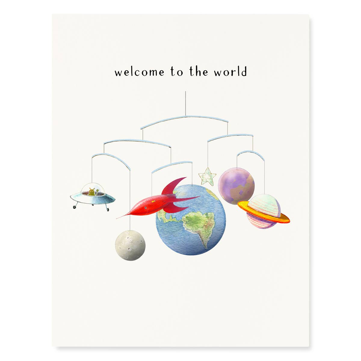 Felix Doolittle - Out of This World - Baby Greeting Cards - Planets