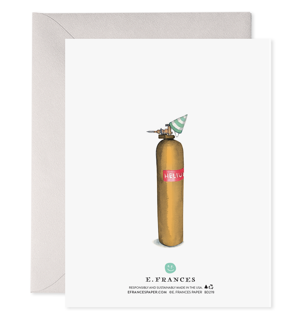 E. Frances Paper - Helium 80 Birthday Greeting Card