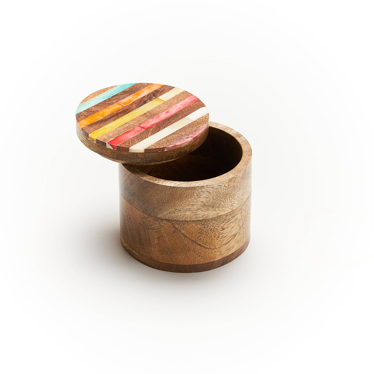 RAINBOW ROUND BONE Keepsake Box