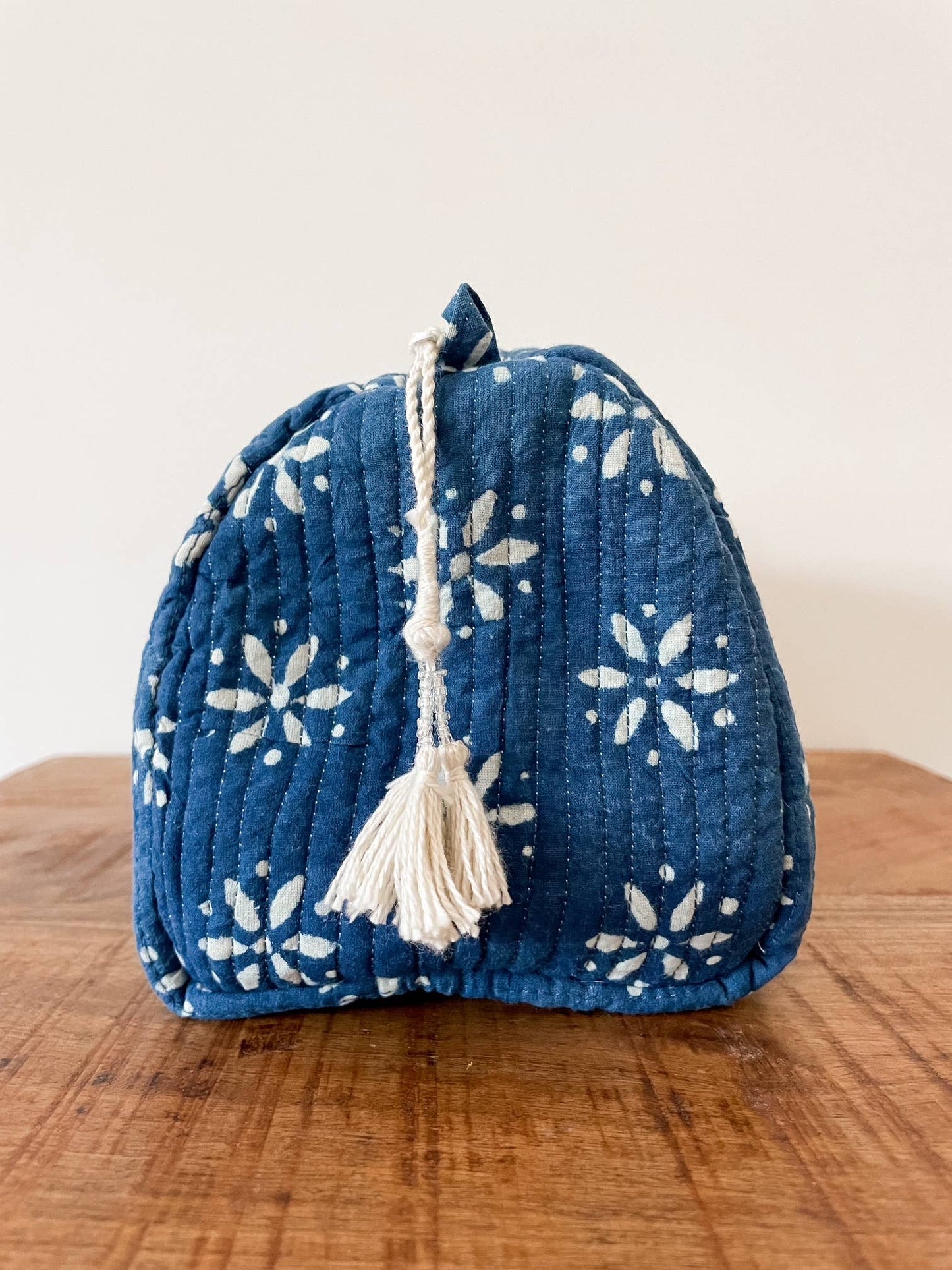 Kalyana Textiles - Natural Indigo Block Print Pouch