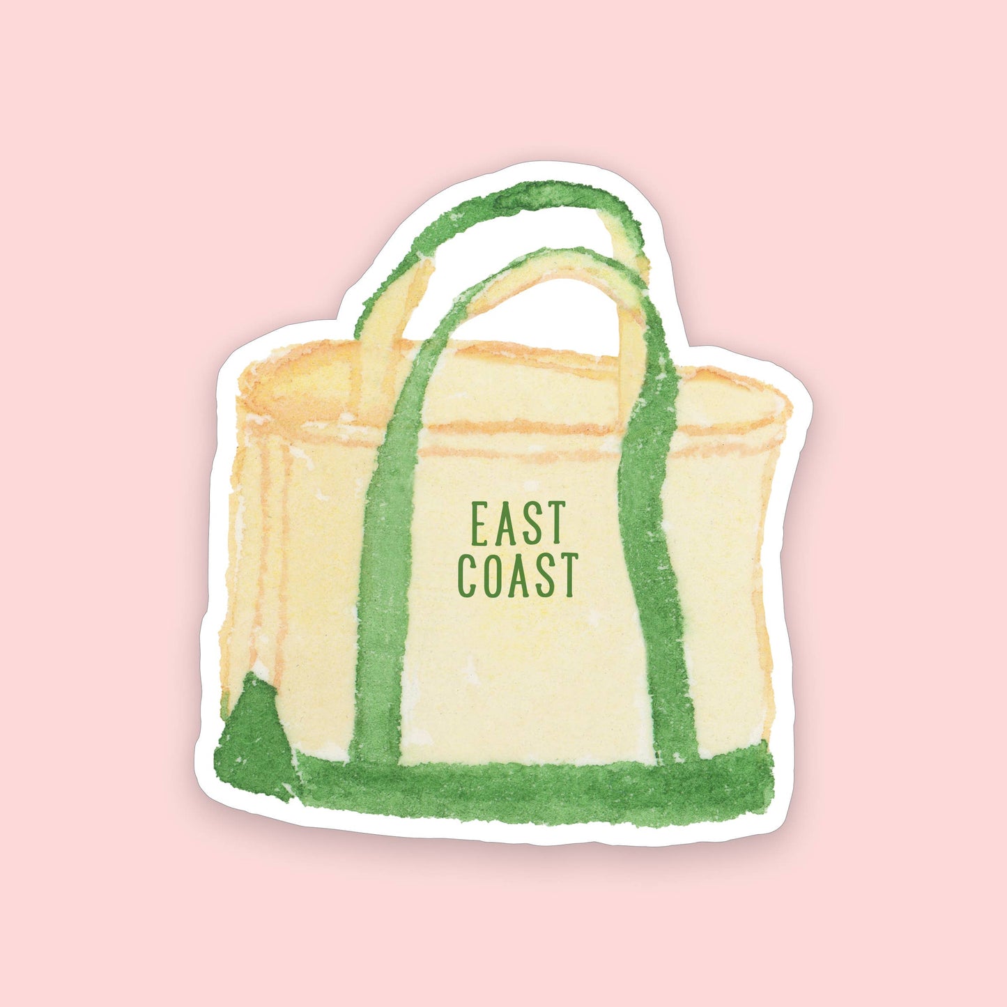 Gert & Co - East Coast Tote Bag Sticker | East Coast Sticker | 2" x 2.5"