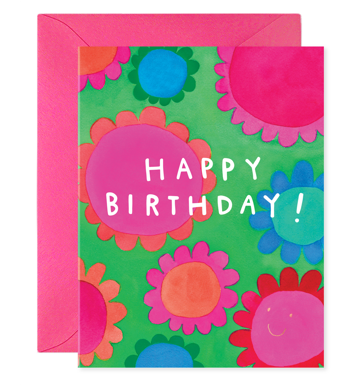 E. Frances Paper - Flower Power Birthday Greeting Card