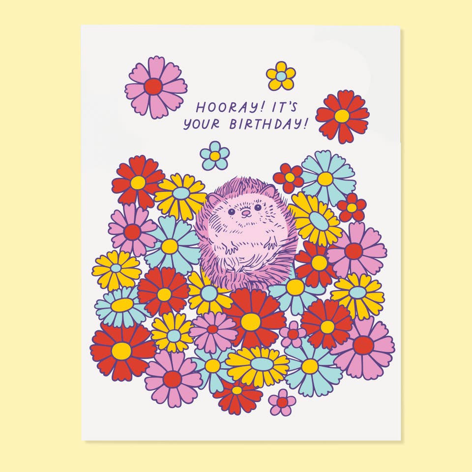 The Good Twin - Hedgehog Bday Card