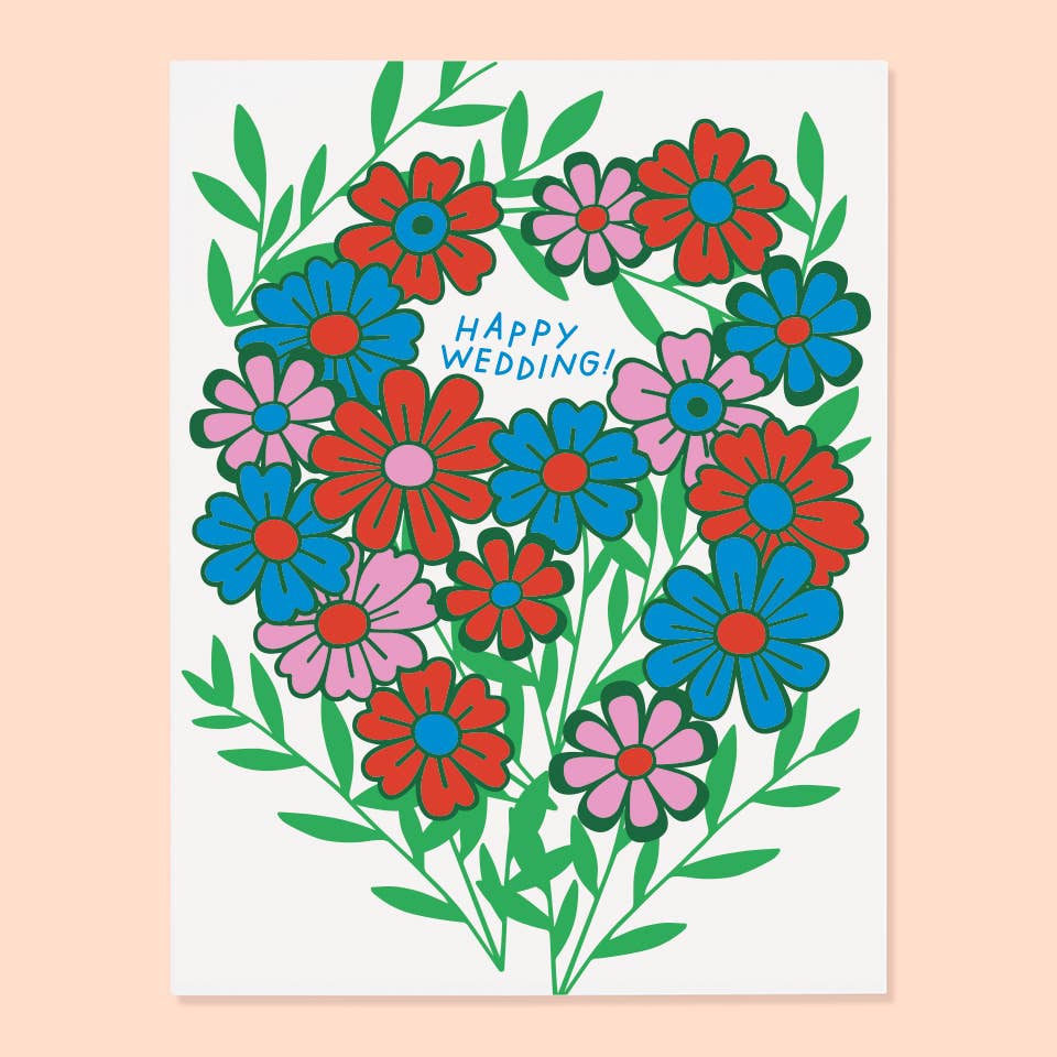 The Good Twin - Floral Wedding Card
