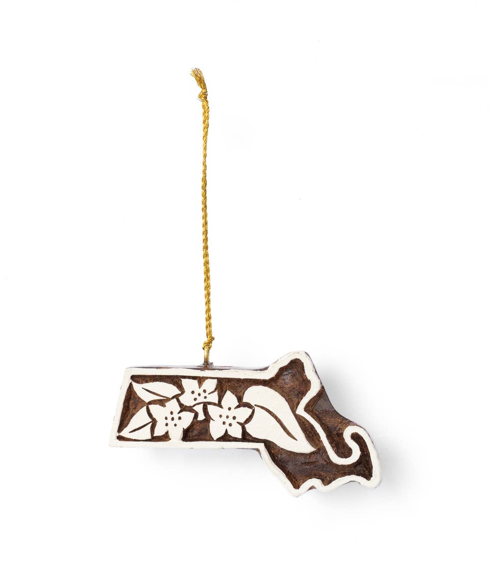 Matr Boomie Fair Trade - Massachusetts State Mayflower Ornament