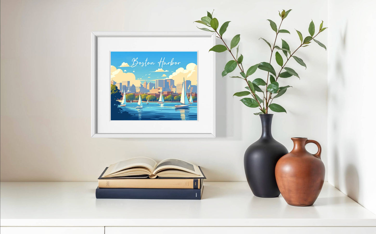 anyangART Studio - Boston Harbor - Art Print