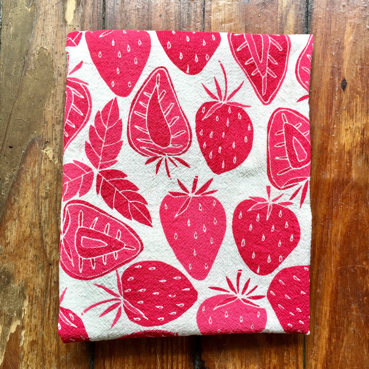 noon designs - Strawberries Tea Towel
