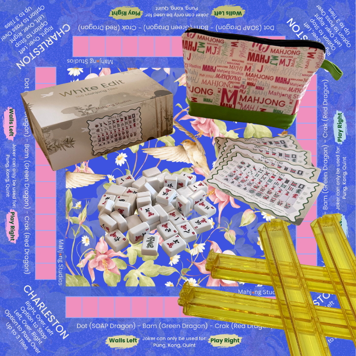 Mahjong Studios - White Edit American Mahjong Tile Set Bundle (with Blanks)