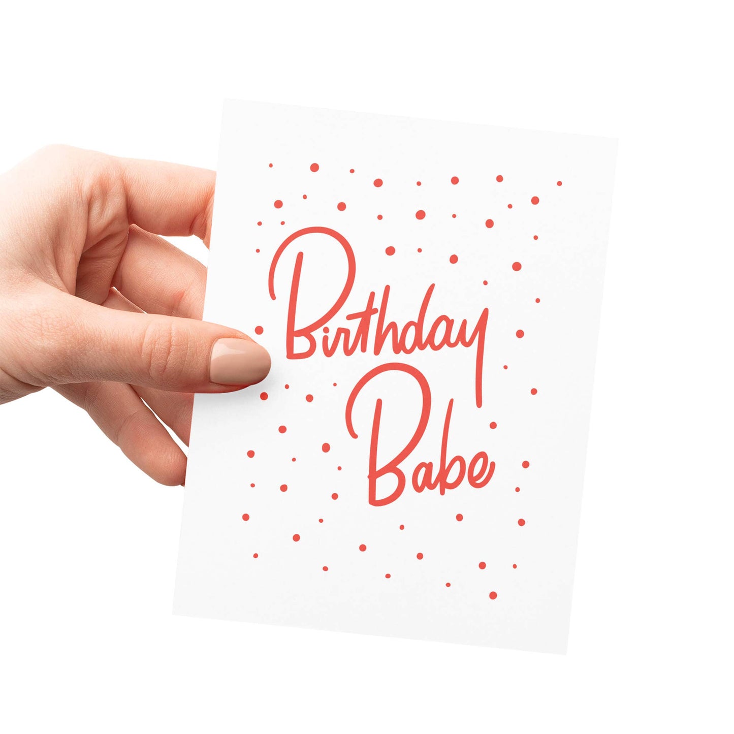 Friendly Fire Paper - Birthday Babe | Bold and Playful Letterpress Card