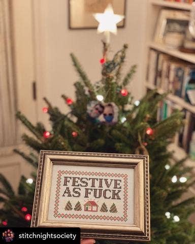 Subversive Cross Stitch - Festive As F*ck
