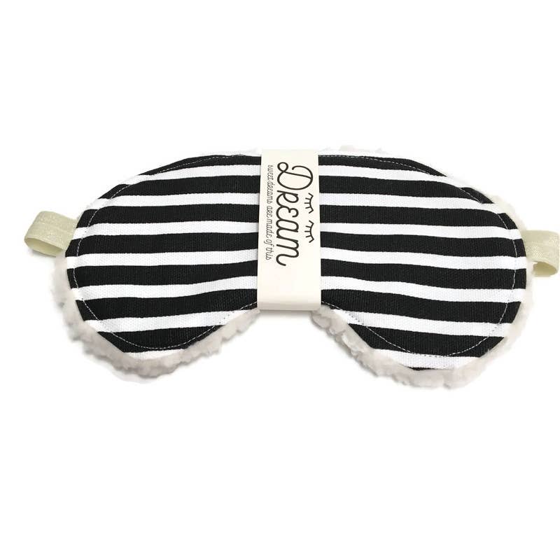 Little Man - Sleep Masks Black and White Stripe Sweet Dreams  Sleep Mask