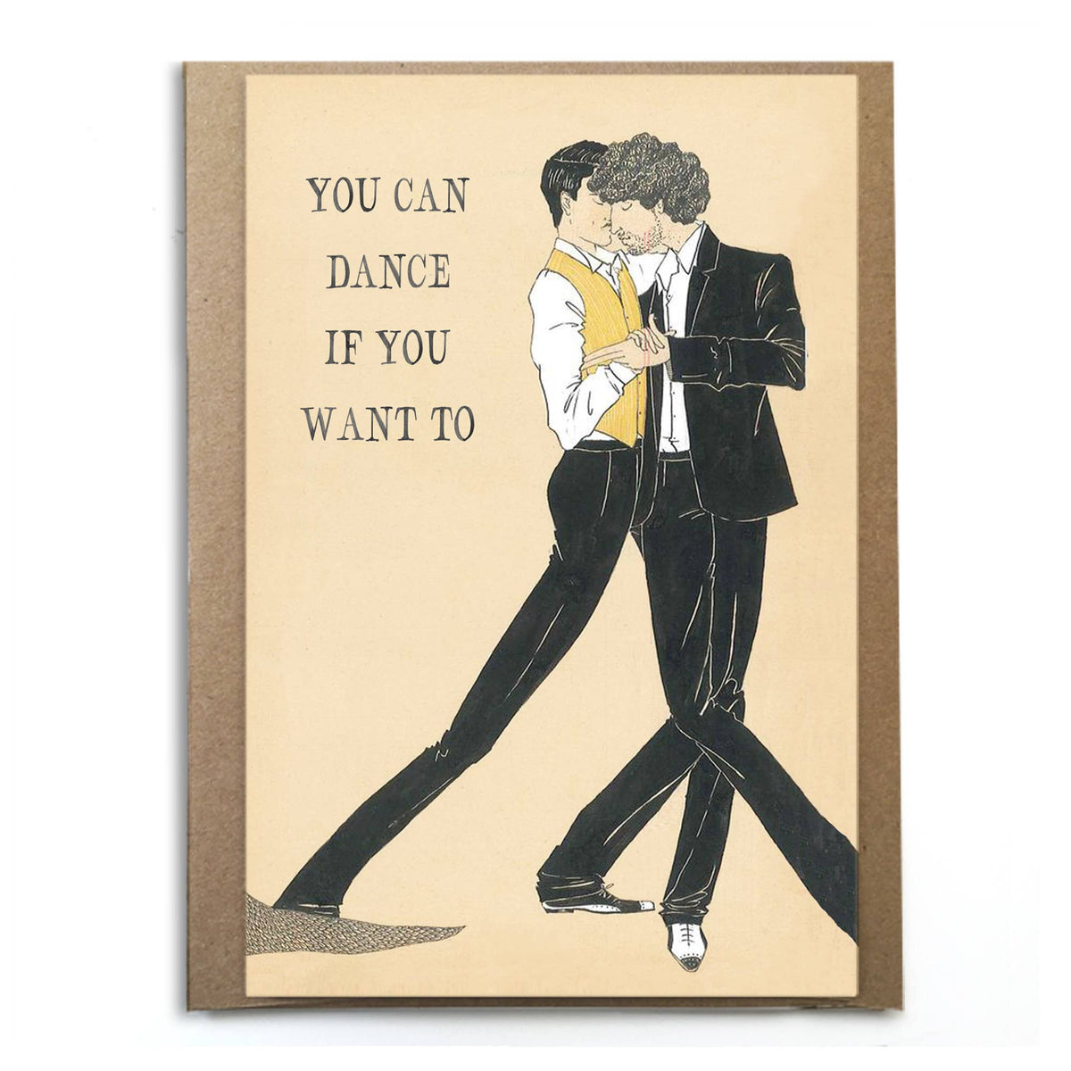 A Zillion Dollars - Gay Wedding Card; You Can Dance If You Want To; LGBTQ