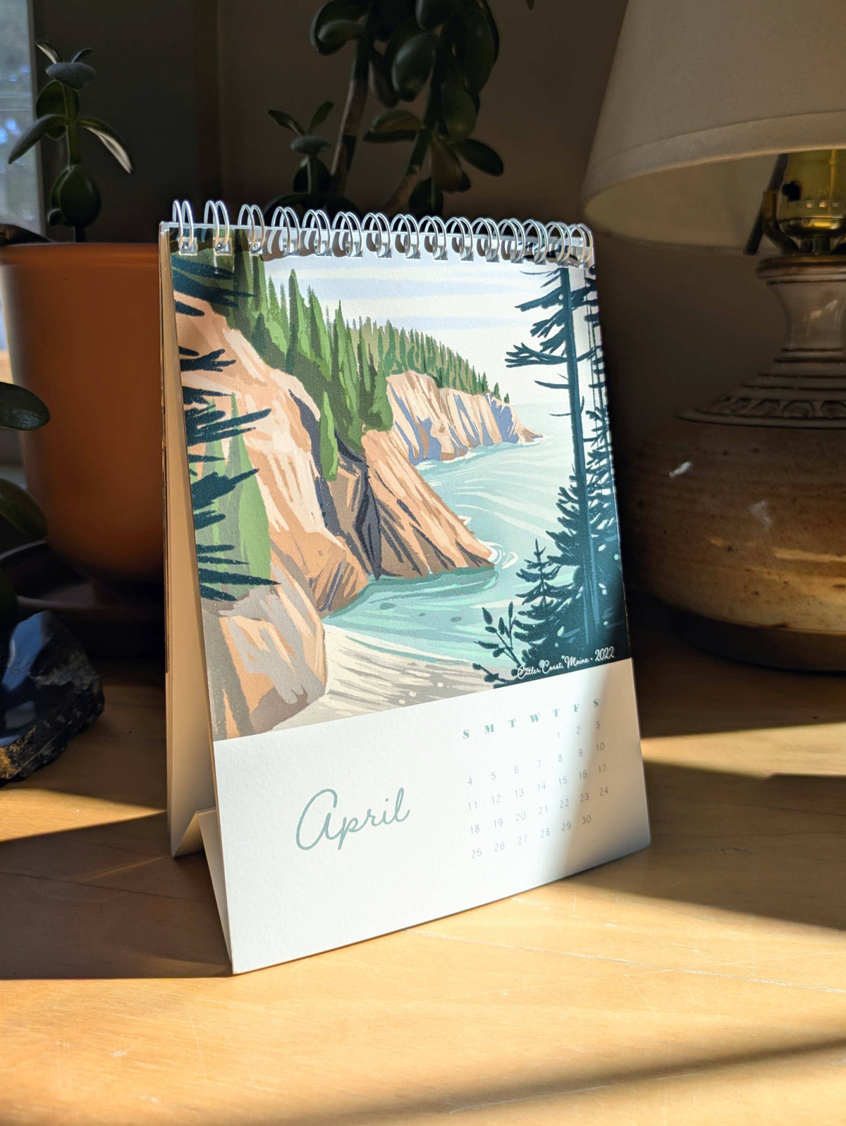 Kat Maus Haus Illustration - 2027 Desk Calendar: "A Year in New England"