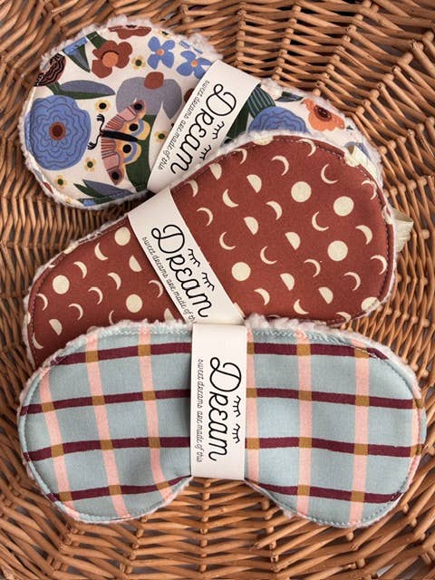 Little Man - Sleep Mask / Cornflower Plaid