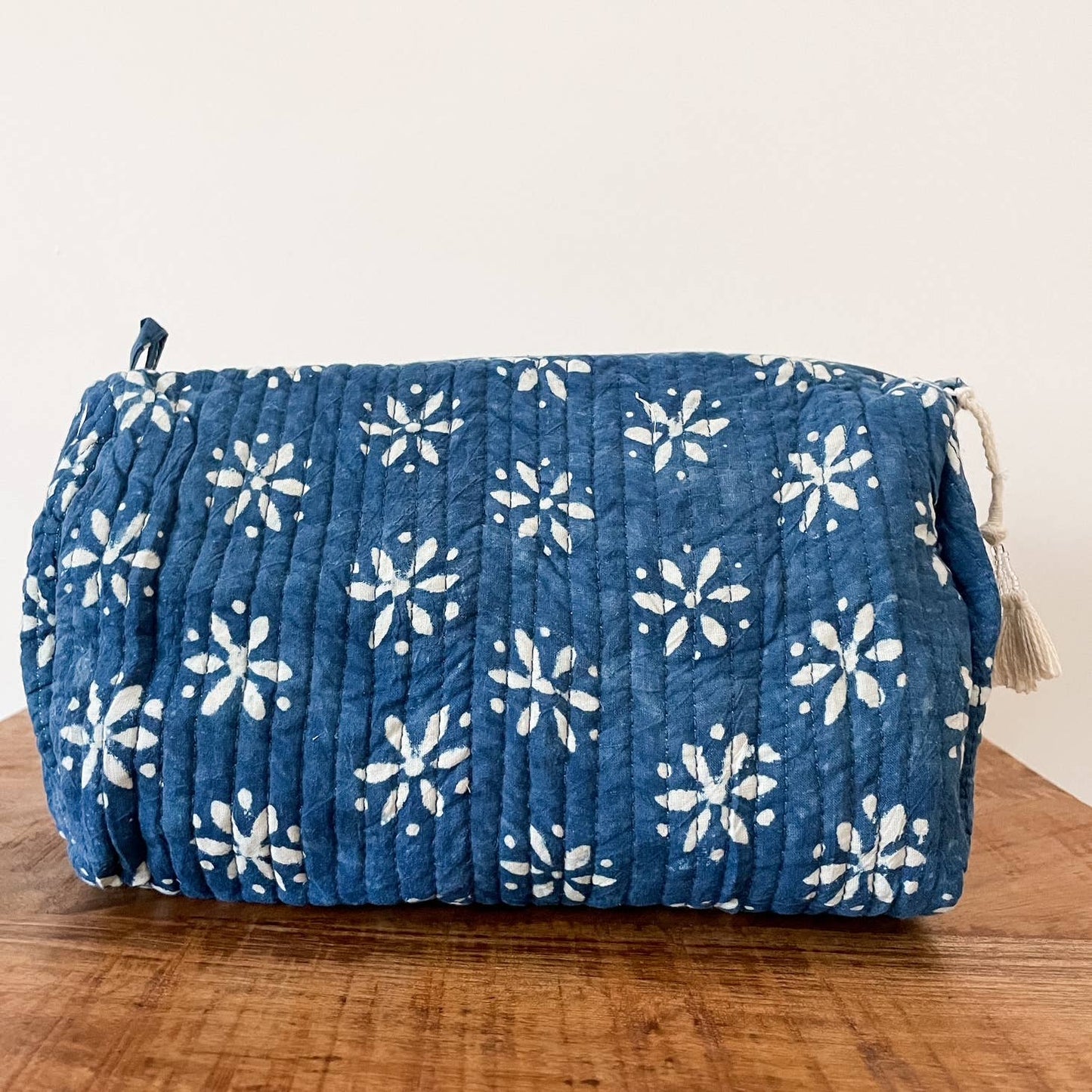 Kalyana Textiles - Natural Indigo Block Print Pouch