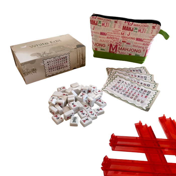 Mahjong Studios - White Edit American Mahjong Tile Set Bundle (with Blanks)