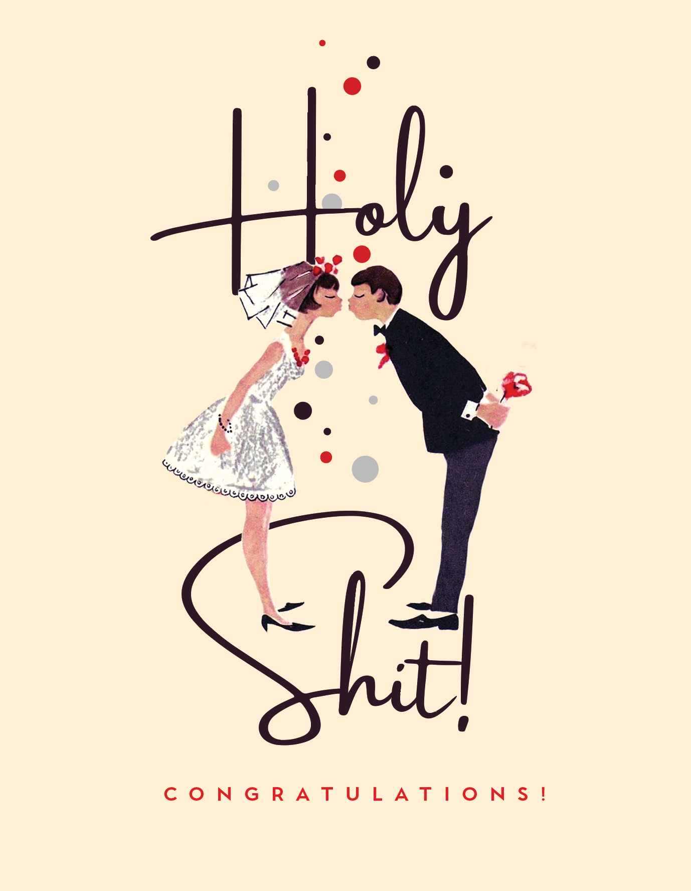 offensivedelightful - HOLY SHIT! wedding card