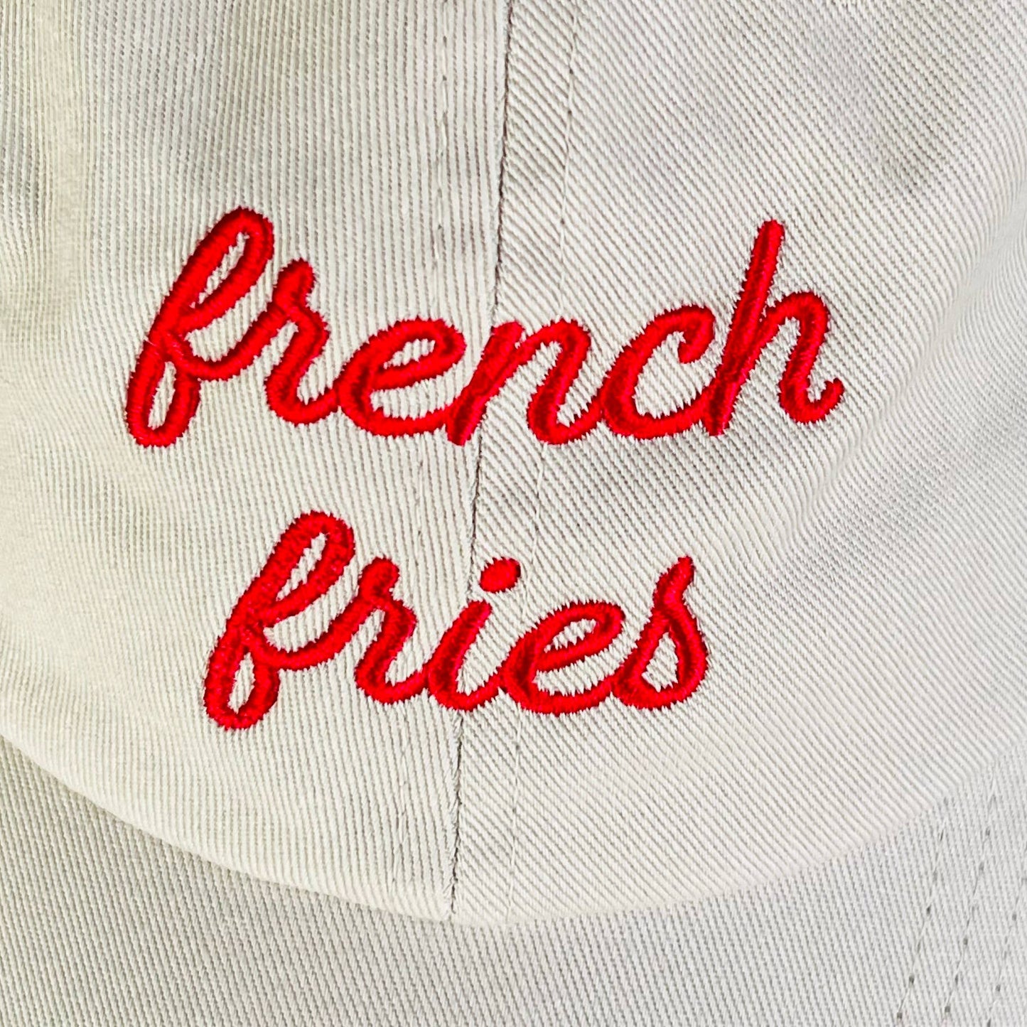 The Silver Spider - French Fries foodie Baseball Cap Dad Hat diner funny