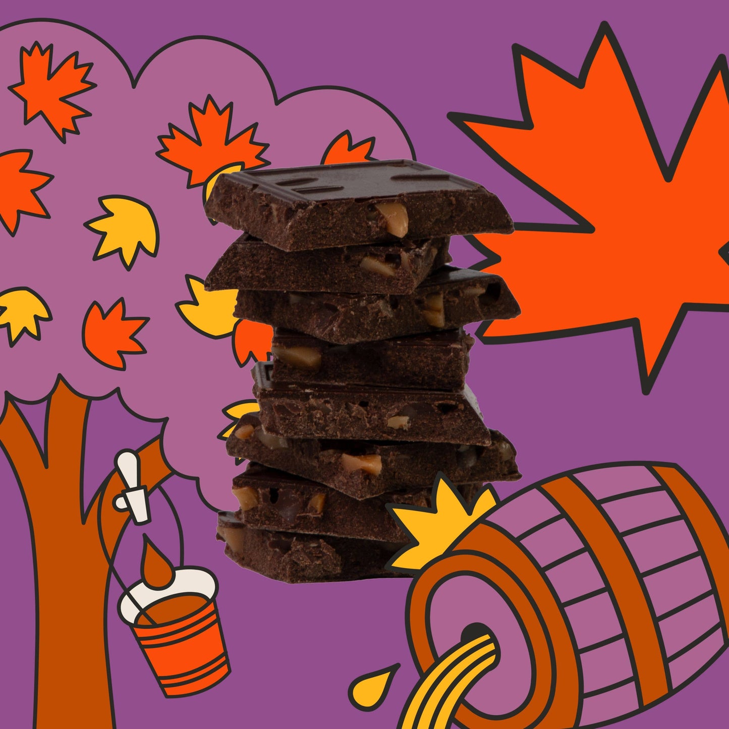 Seattle Chocolate Presents Maeve - Fall - Maple Bourbon Truffle Bar