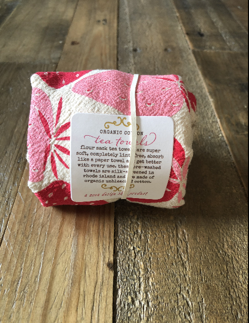 noon designs - Strawberries Tea Towel