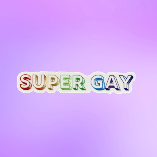 As Told By Ellie - Super Gay Rainbow Sticker