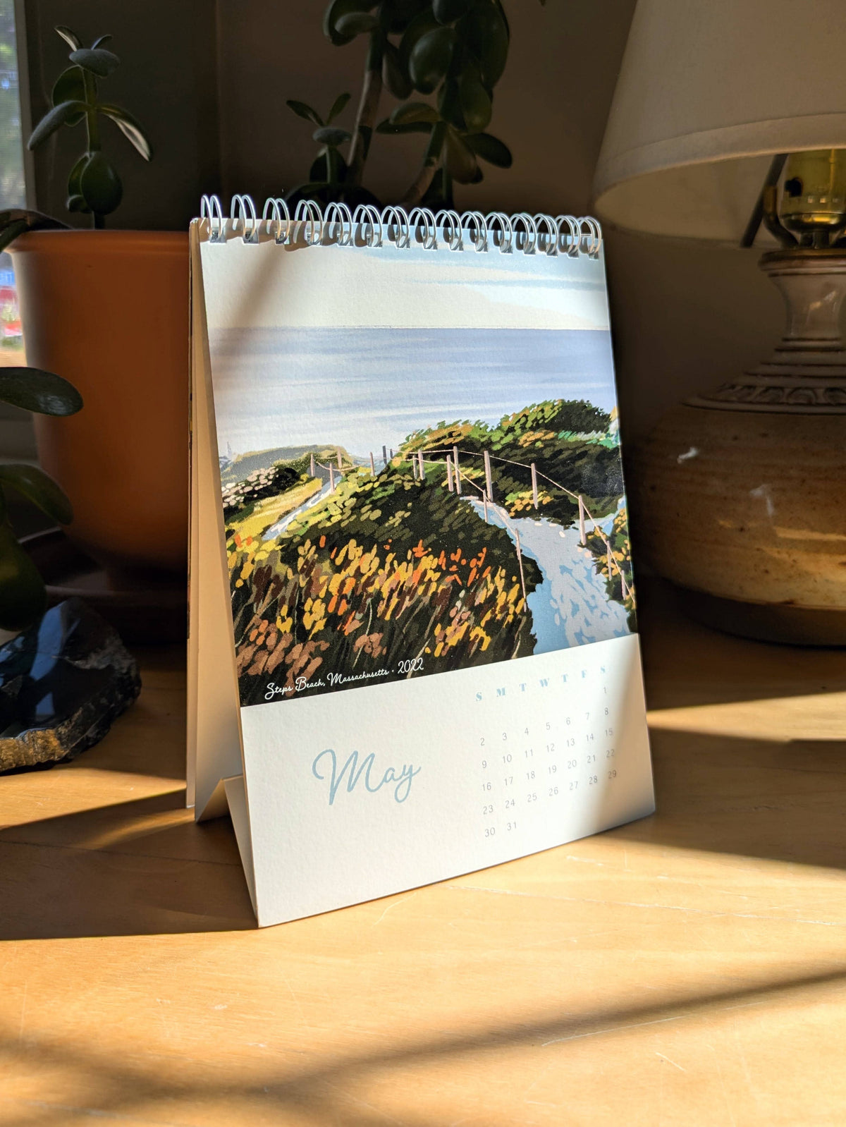 Kat Maus Haus Illustration - 2027 Desk Calendar: "A Year in New England"