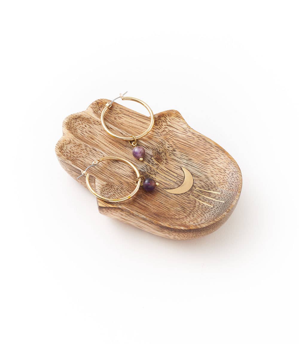 Matr Boomie Fair Trade - Hamsa Catch All Jewelry Tray, Dish