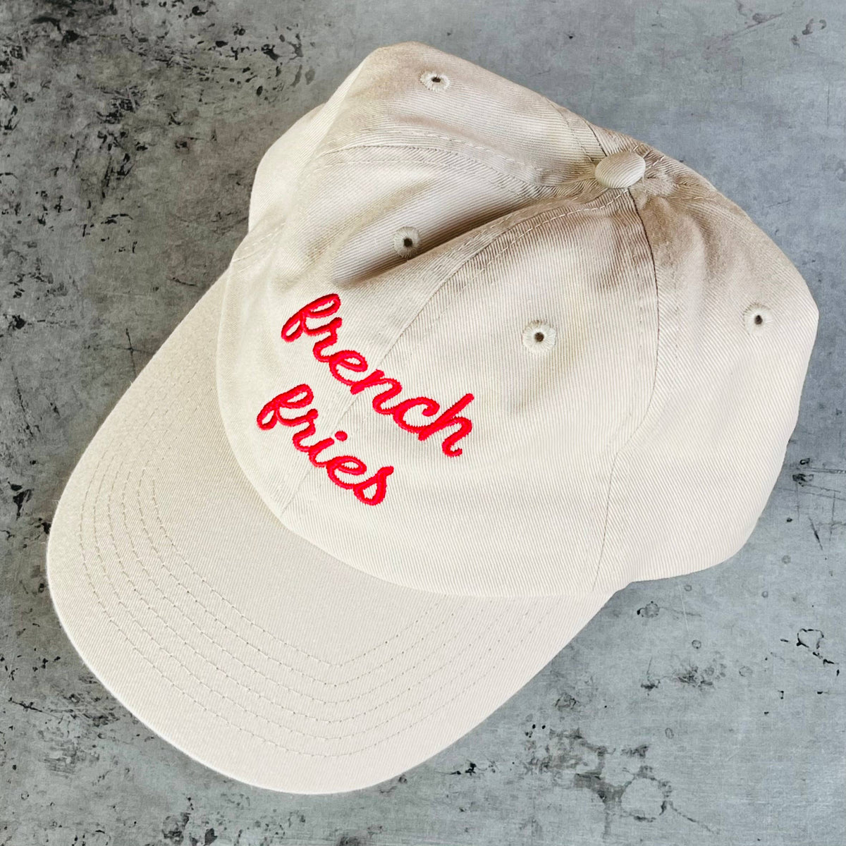 The Silver Spider - French Fries foodie Baseball Cap Dad Hat diner funny