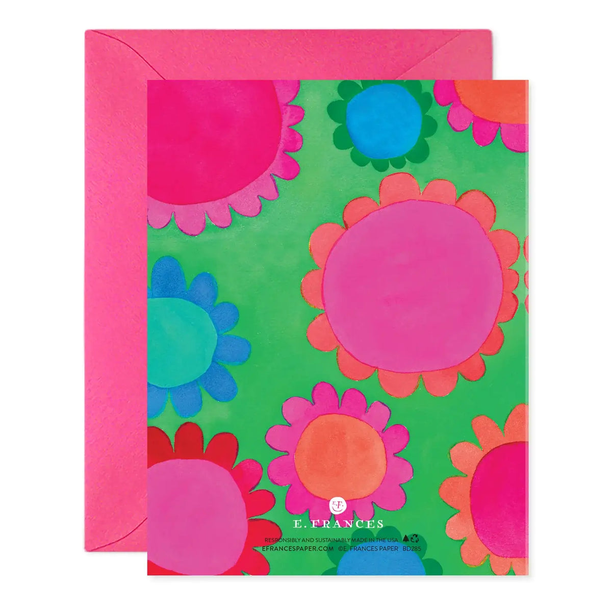 E. Frances Paper - Flower Power Birthday Greeting Card