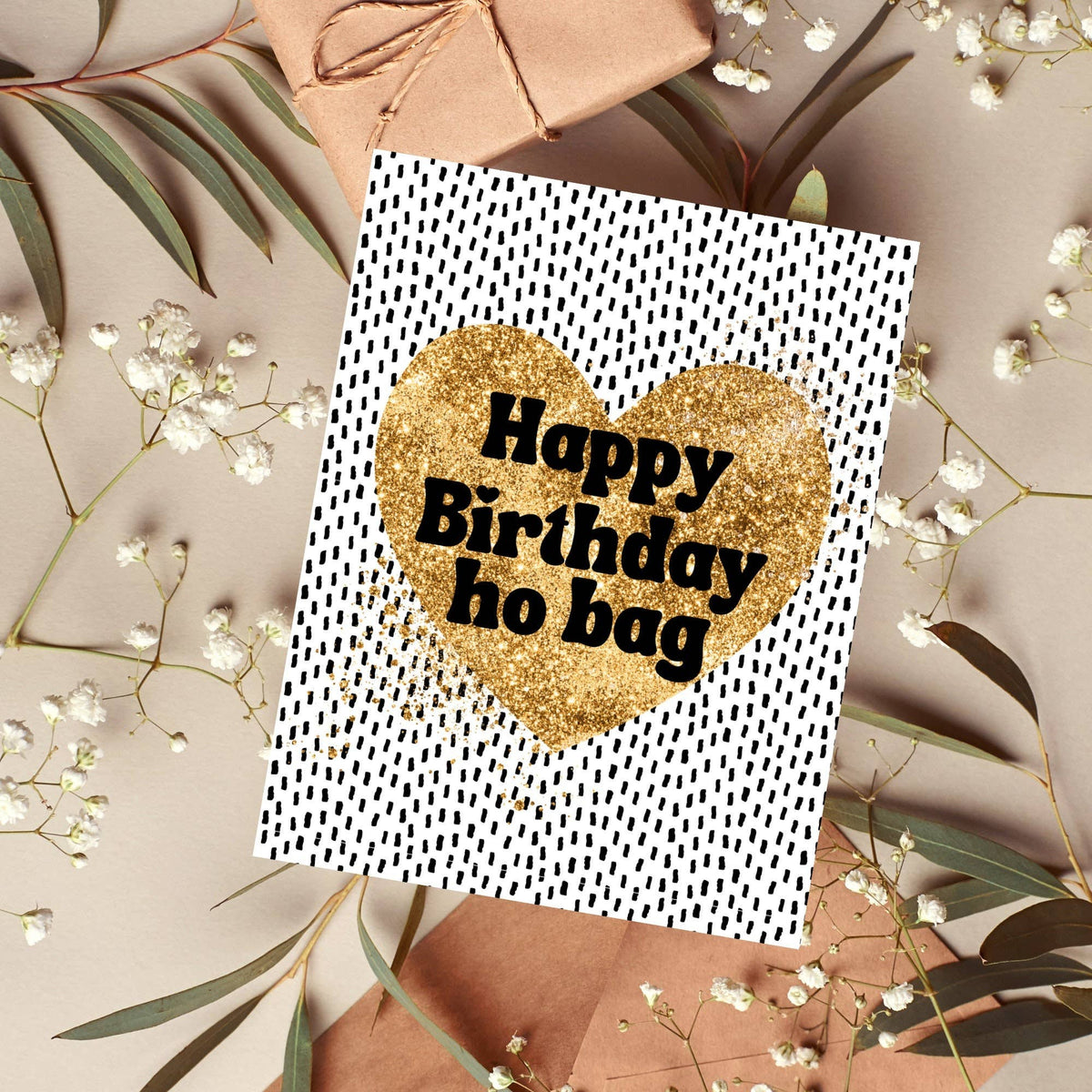 As Told By Ellie - Happy Birthday Ho Bag Card