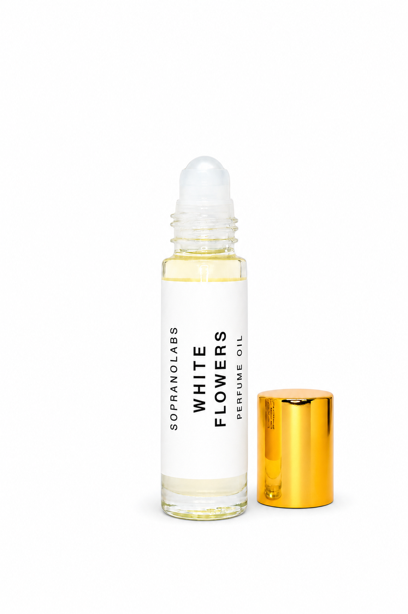 SopranoLabs - WHITE FLOWERS Vegan Perfume Oil. Gift for her. 10 ml Roll on