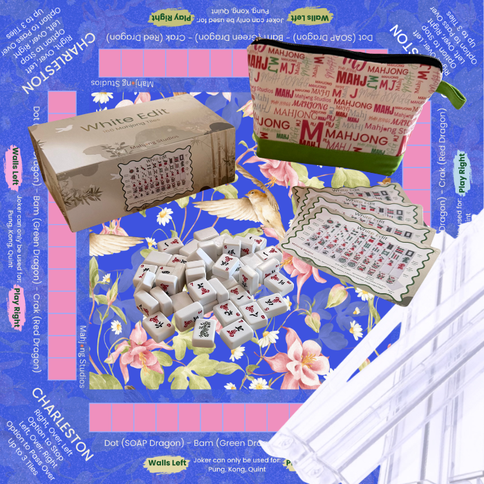 Mahjong Studios - White Edit American Mahjong Tile Set Bundle (with Blanks)