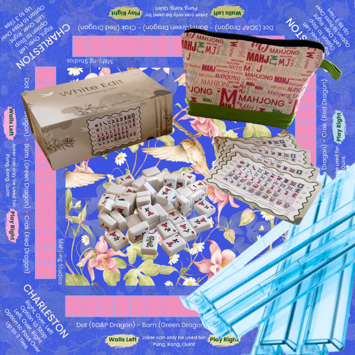 Mahjong Studios - White Edit American Mahjong Tile Set Bundle (with Blanks)