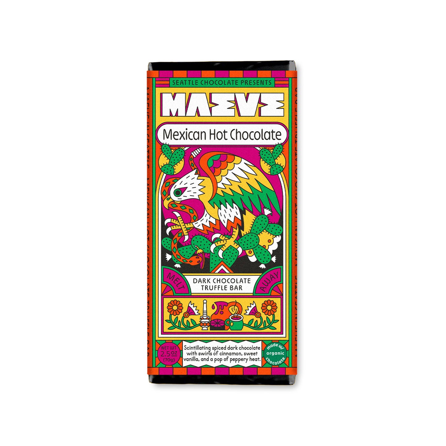 Seattle Chocolate Presents Maeve - Mexican Hot Chocolate Truffle Bar