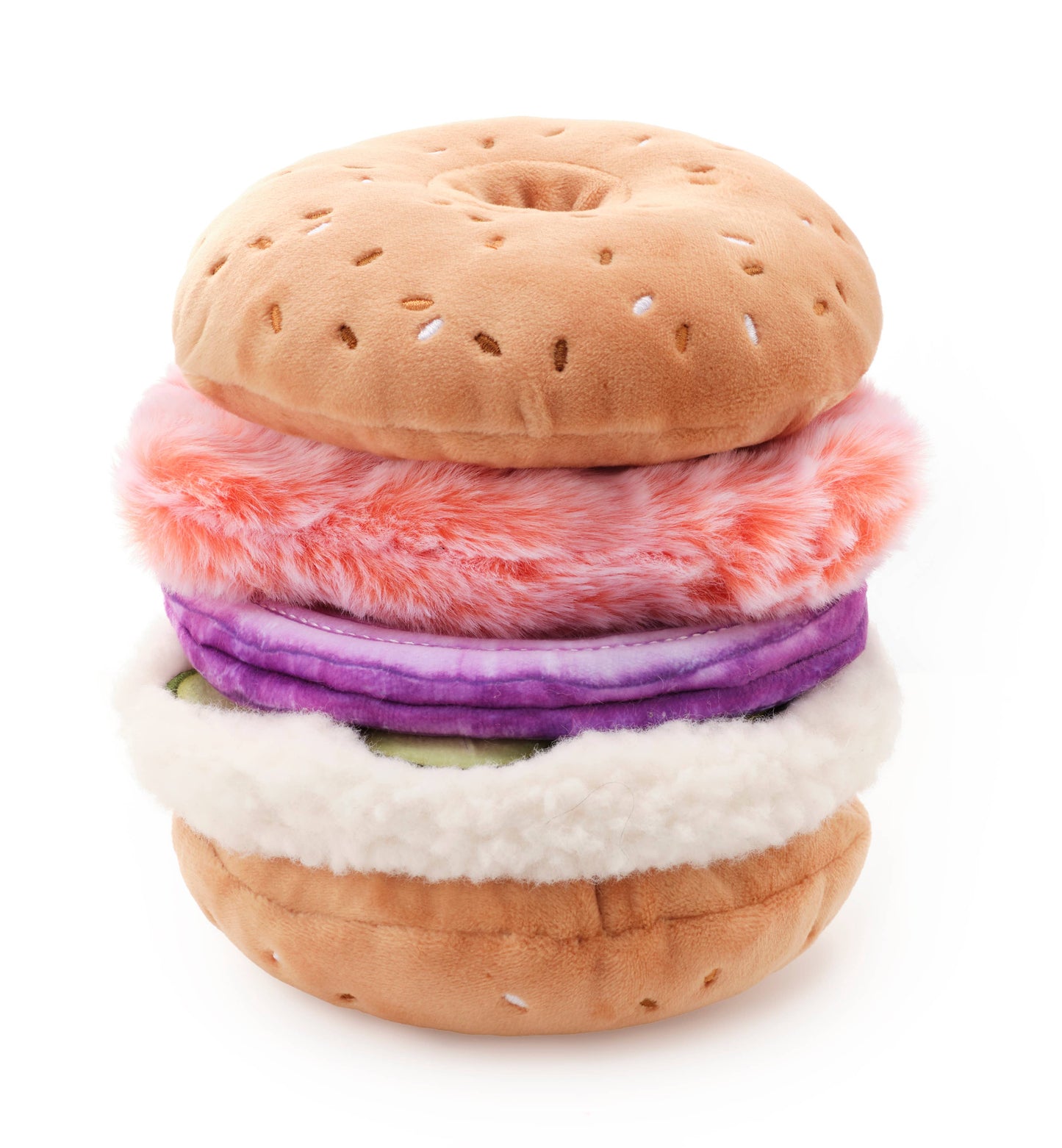 The Foggy Dog - Bagel and Lox Interactive Snuffle Dog Toy
